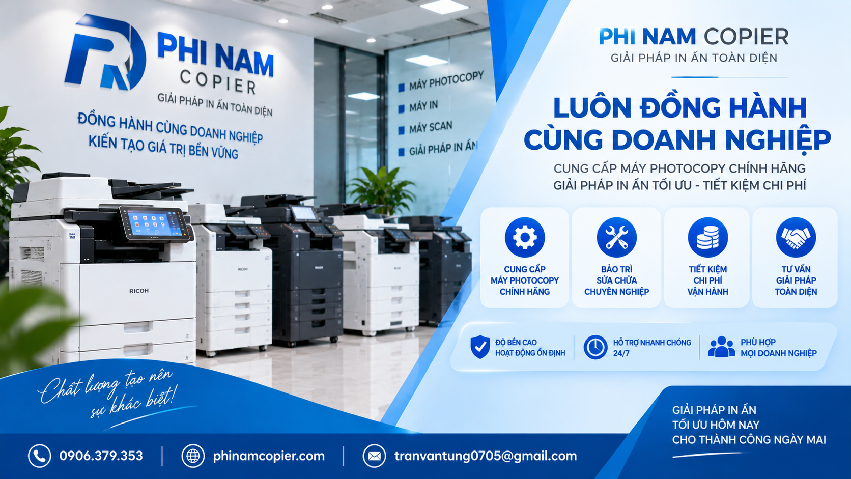 Dịch vụ máy photocopy Phi Nam Copier